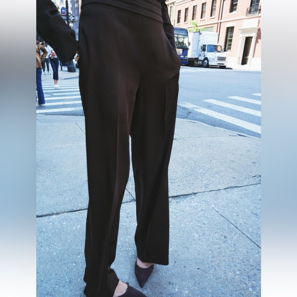 ZARA WIDE LEG PANTS ZW COLLECTION - Picture 4 of 9